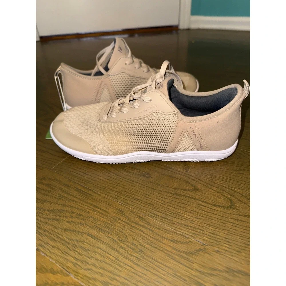 Hike Footwear HF Stride Barefoot Shoes Beige Minimalist Sneakers Womens 10-10.5